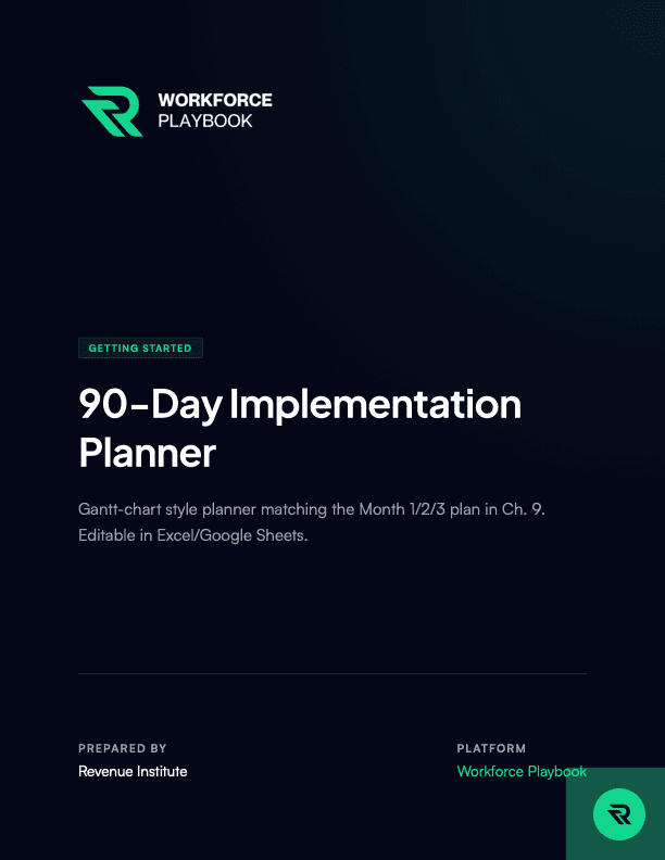 Preview of 90-Day Implementation Planner